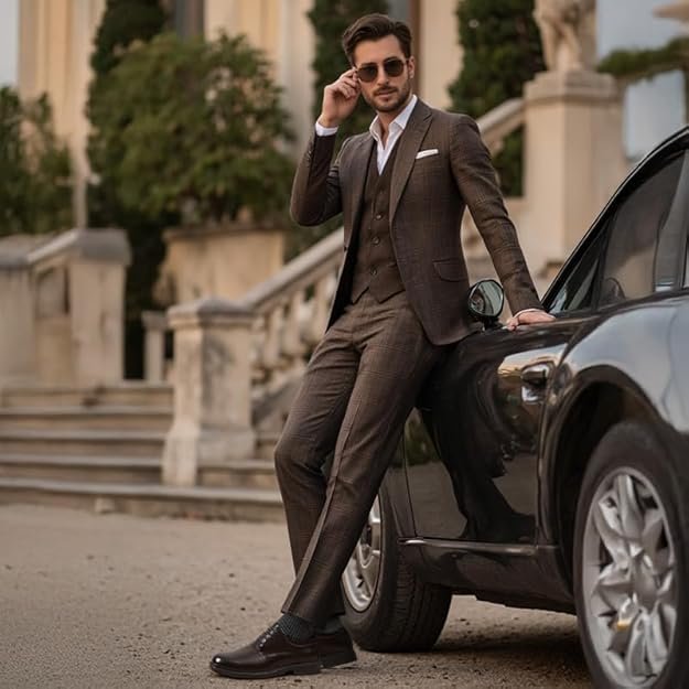 Bruno Marc Zapatos de Vestir Oxfords Zapatos de Cordones Clásico Zapatos de Traje Formales Derby para Hombre - Imagen 3